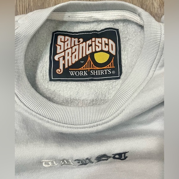 San Francisco Work Shirts‎ Sweatshirt XL Crewneck Embroidered TRUST Influencer - Picture 2 of 8